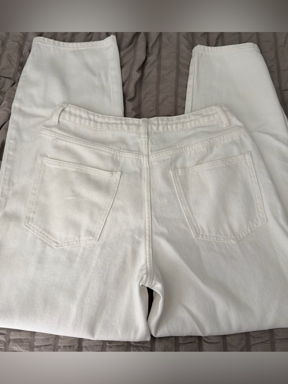 Pretty little thing high waisted boyfriend White Jeans